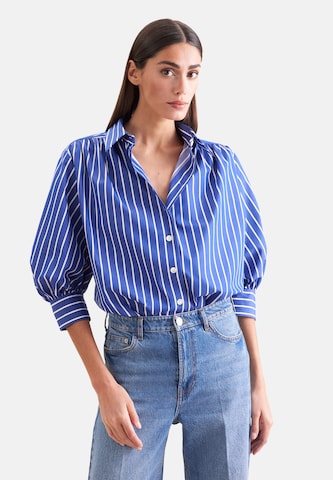 SEIDENSTICKER Blouse in Blauw: voorkant