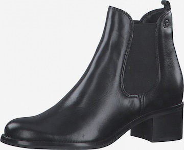 TAMARIS - Botas Chelsea en negro: frente