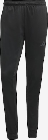 ADIDAS PERFORMANCE Tapered Workout Pants 'Sea' in Black: front