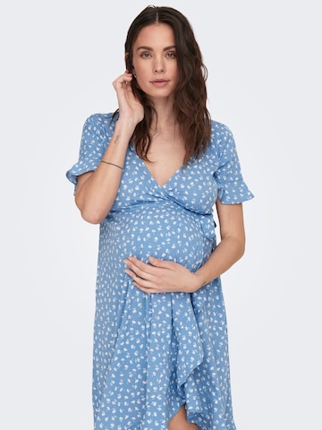 Only Maternity Kleid 'Olivia' in Blau