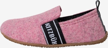 Living Kitzbühel Slippers 'T-Modell Filz' in Pink: front