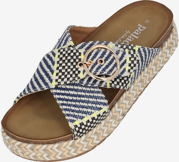 Palado by Sila Sahin Pantolette 'Palado Zurlo by Sila Sahin' in Blau: Vorderseite