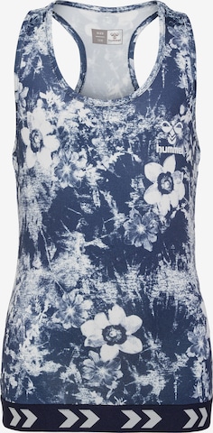 Hummel Sports Top 'Nanna' in Blue: front