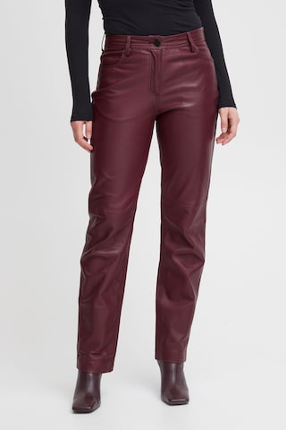 b.young Regular Pants 'Daran' in Red: front