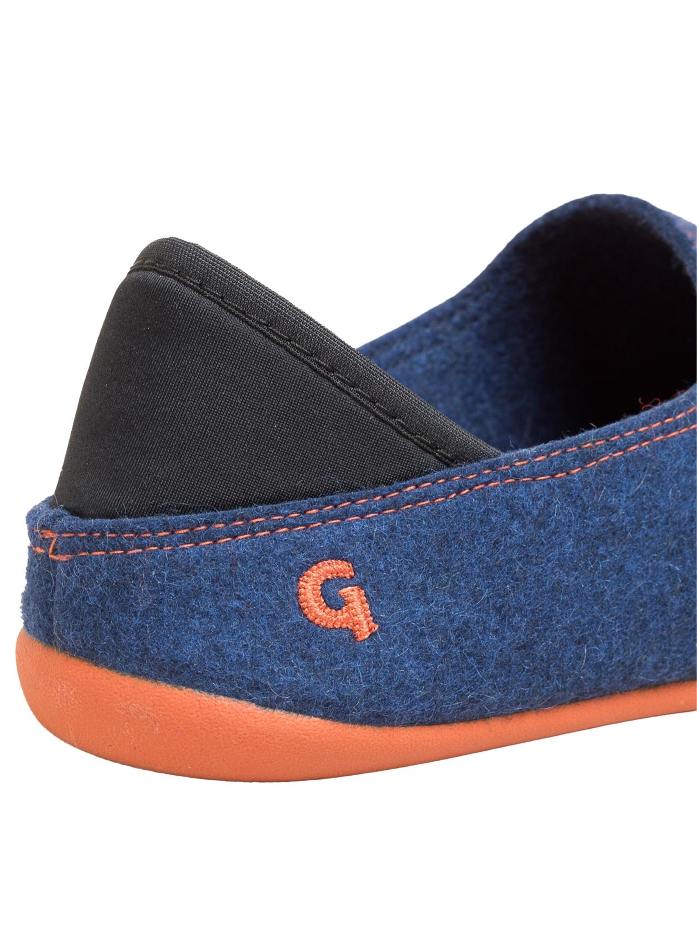 Gottstein Classic Flats 'Wool Slip-On' in Blue