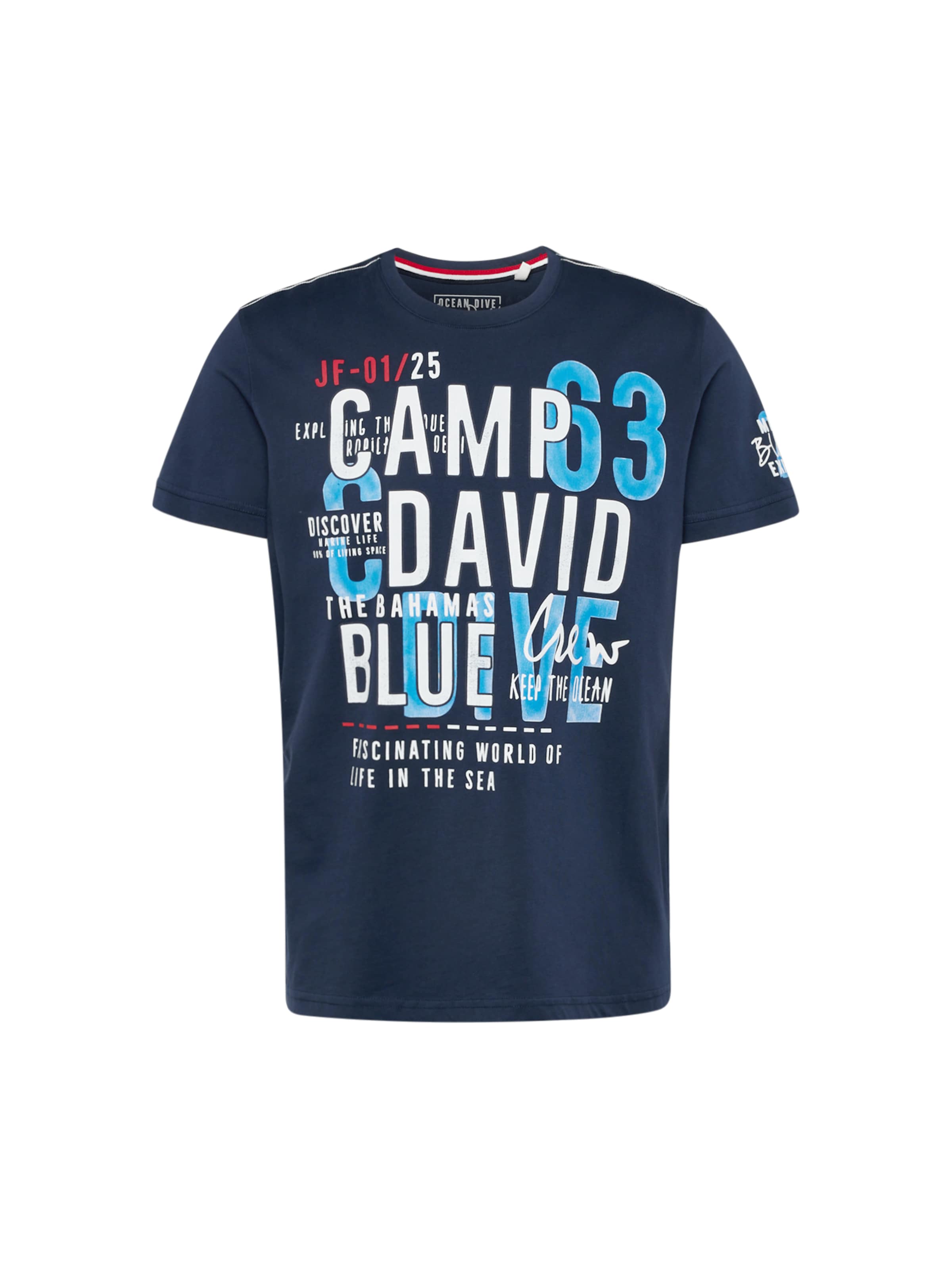 CAMP DAVID Shirt in Blauw: voorkant