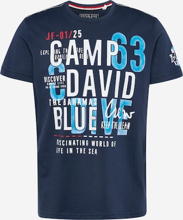 CAMP DAVID T-Shirt in Blau: predná strana