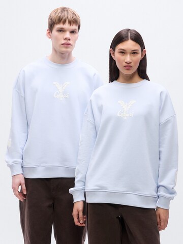 Felpa 'Di Quirico' di Carlo Colucci in blu: frontale