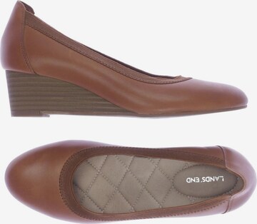 Lands‘ End Flats & Loafers in 37 in Brown: front