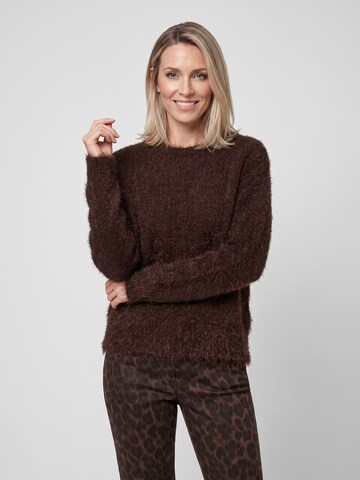 Olsen Sweater 'Henny' in Brown: front