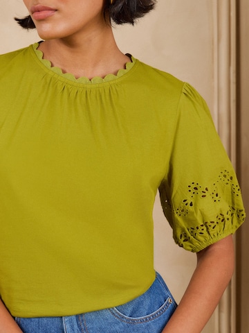 Maglietta di love & roses in verde
