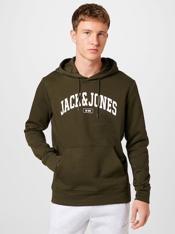 JACK & JONES Mikina 'BOOSTER' - Zelená: predná strana