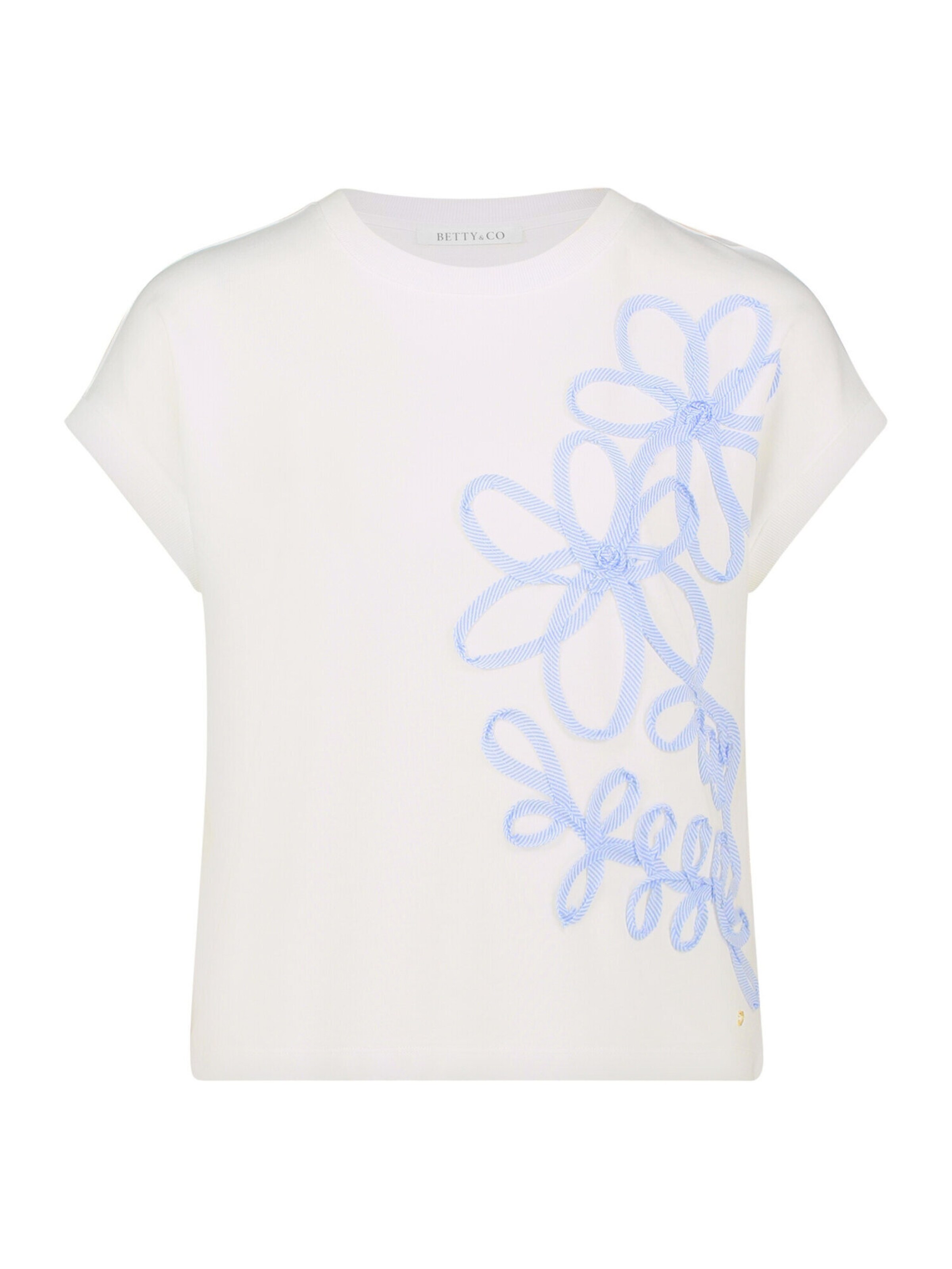 Sweat-shirt Betty & Co en blanc : devant
