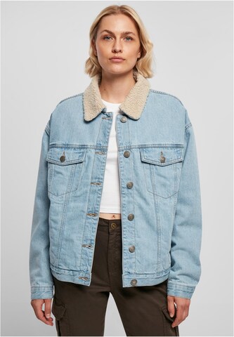 Urban Classics Between-Season Jacket in Blue: front