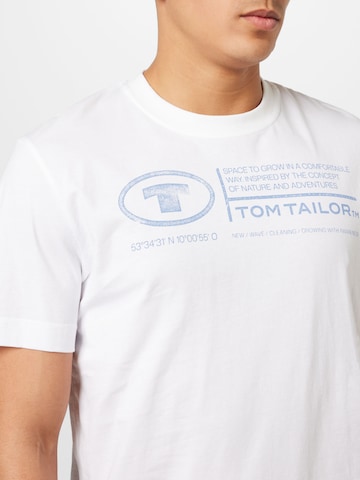 TOM TAILOR T-Shirt in Weiß