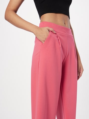 ICHI Bő szár Élére vasalt nadrágok 'KATE' - rózsaszín