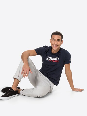 Tricou de la Tommy Jeans pe albastru