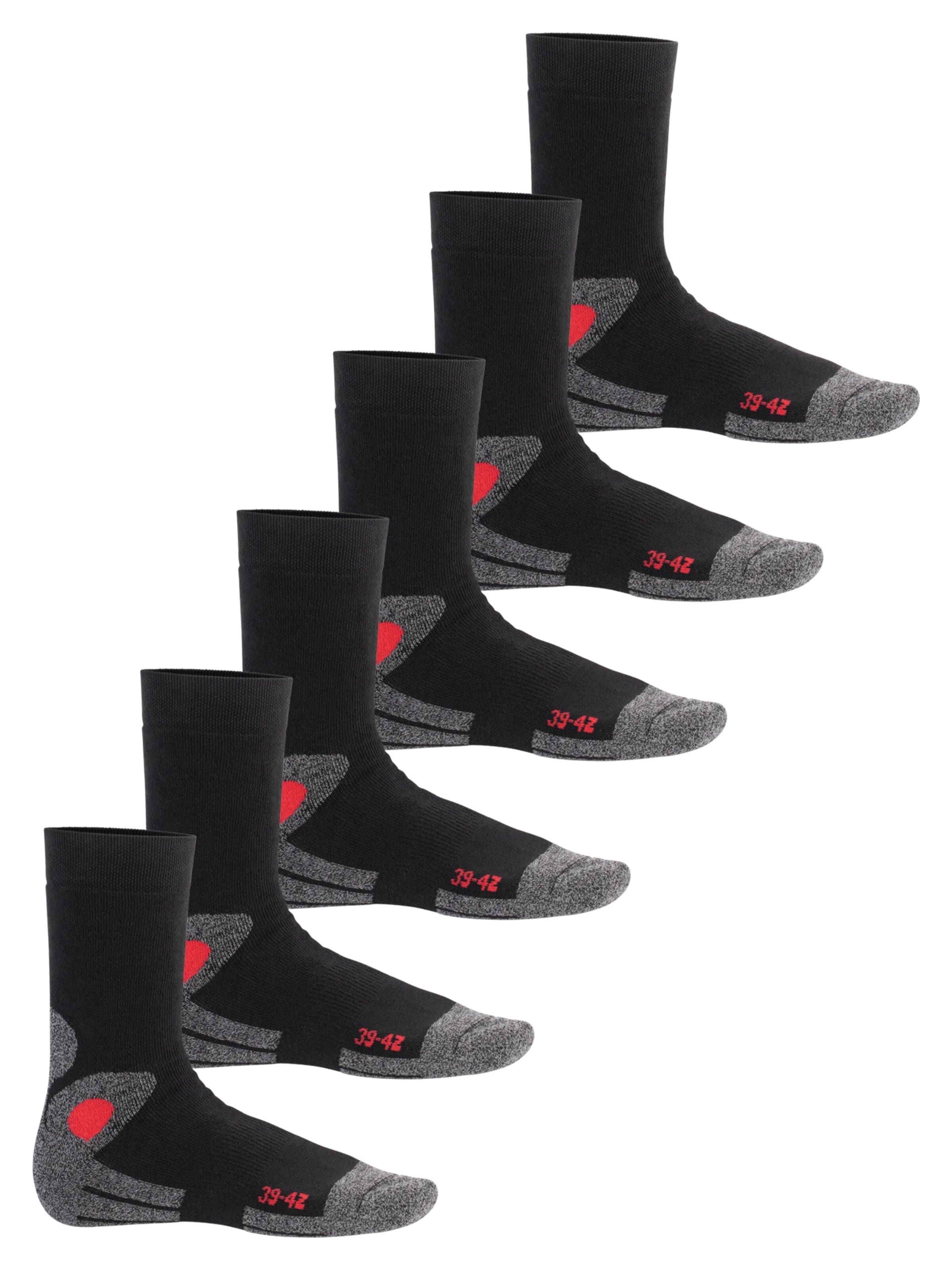footstar Athletic Socks 'Winter Comfort' in Red: front