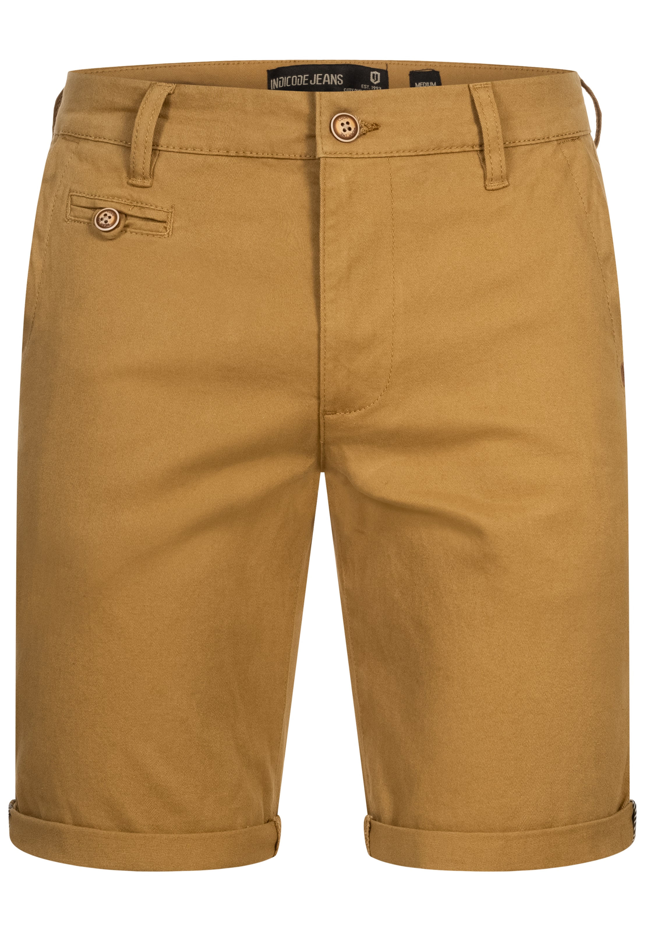 INDICODE JEANS Broek 'Cuba' in Beige: voorkant