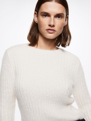 Pull-over 'Hairo' MANGO en blanc