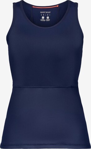 ESPRIT Sporttop in Blauw: voorkant