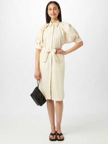 IMPERIAL Shirt Dress in Beige