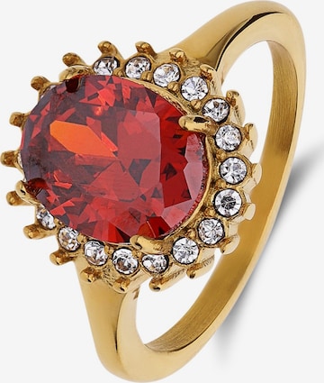 Lucardi Ring in Goud: voorkant