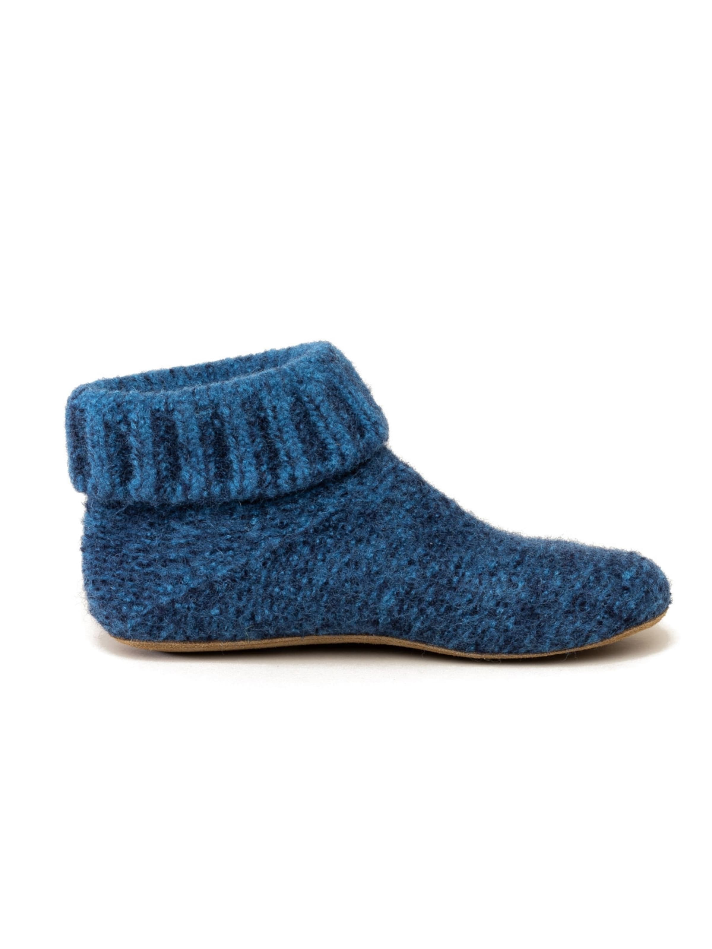 Gottstein Slippers 'Hüttenschuhe Knit Boot' in Blue