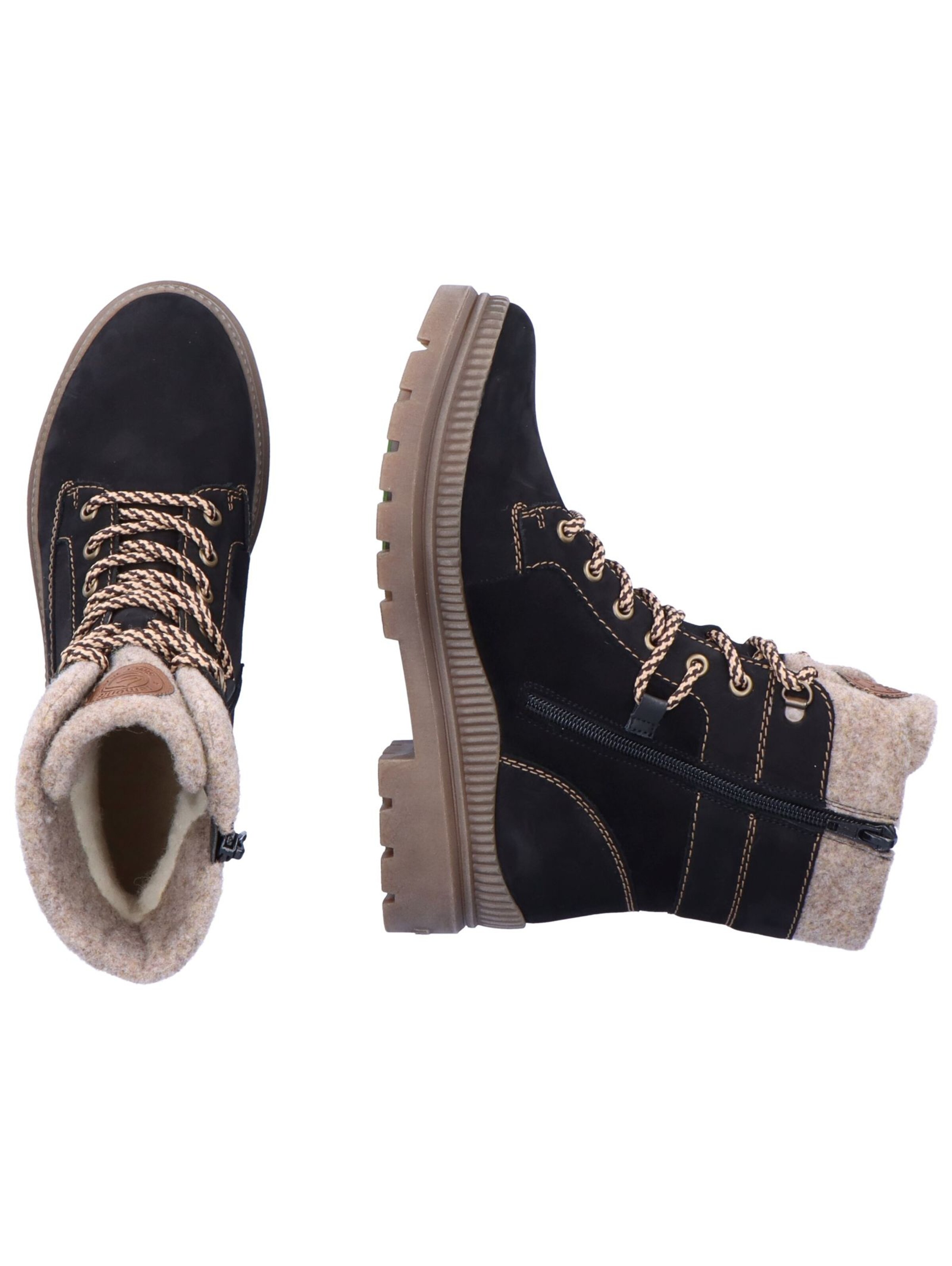 REMONTE Schnürstiefelette in Schwarz