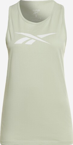 Reebok Sports top ' Training Essentials ' in Green: front