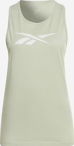 Sport top ' Training Essentials ' de la Reebok pe verde: față