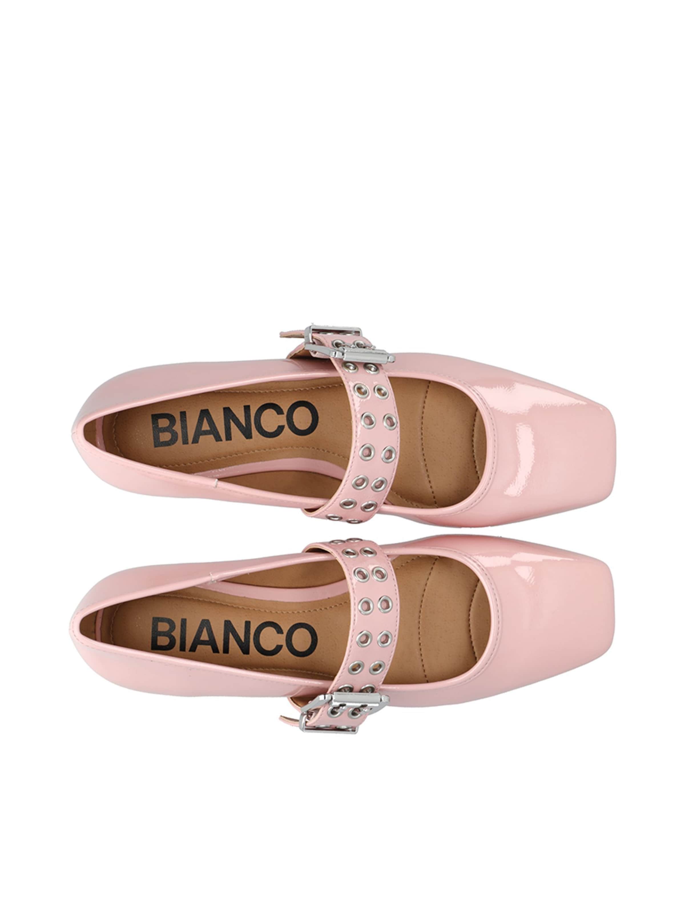 Bianco Ballerinasko med rem 'ROSE' i pink