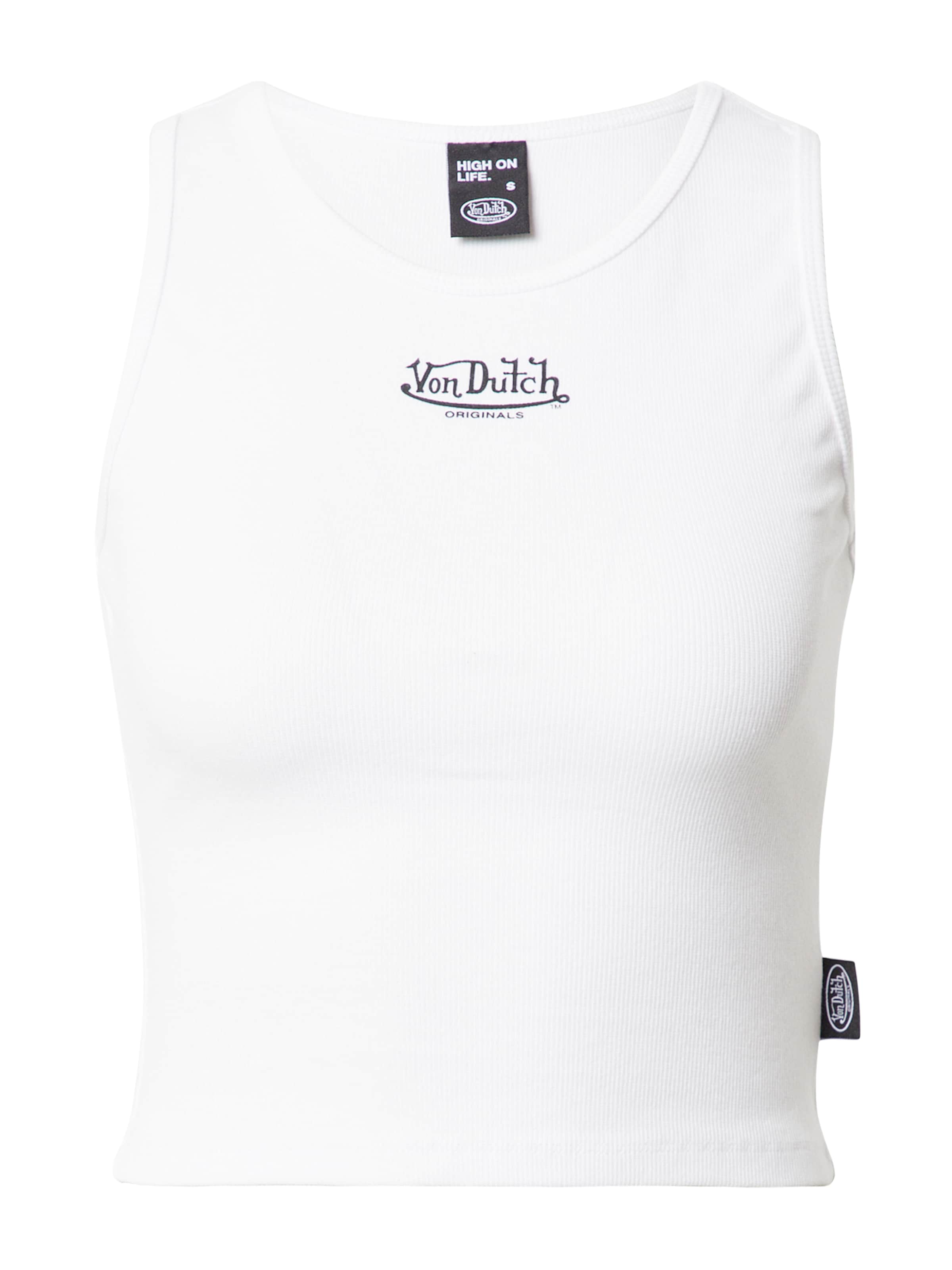 Von Dutch Originals - Top 'Sydney' en blanco: frente