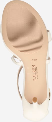 Lauren Ralph Lauren Páskové sandály 'GABRIELE' – bílá