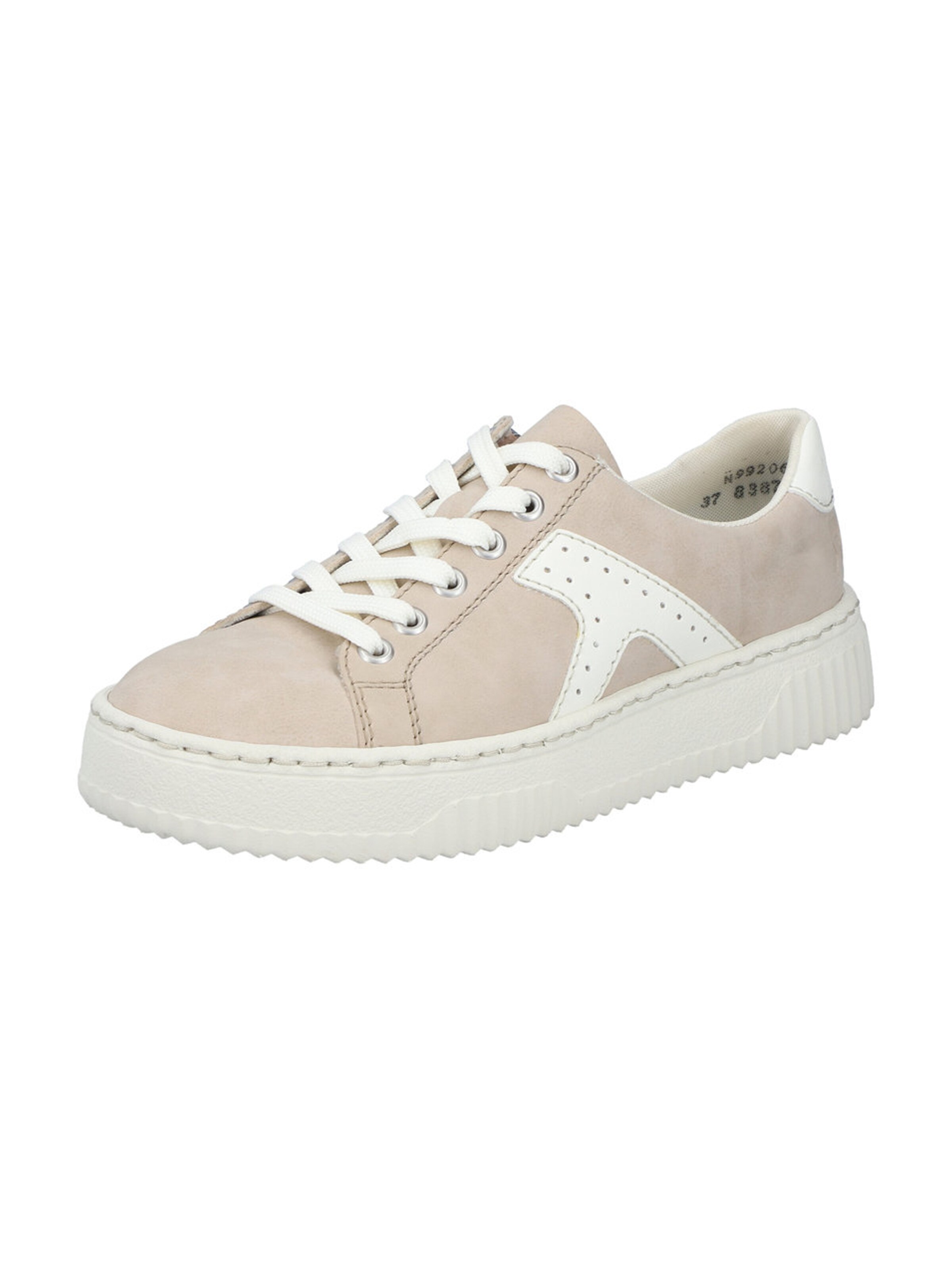 Rieker Platform trainers in Beige: front