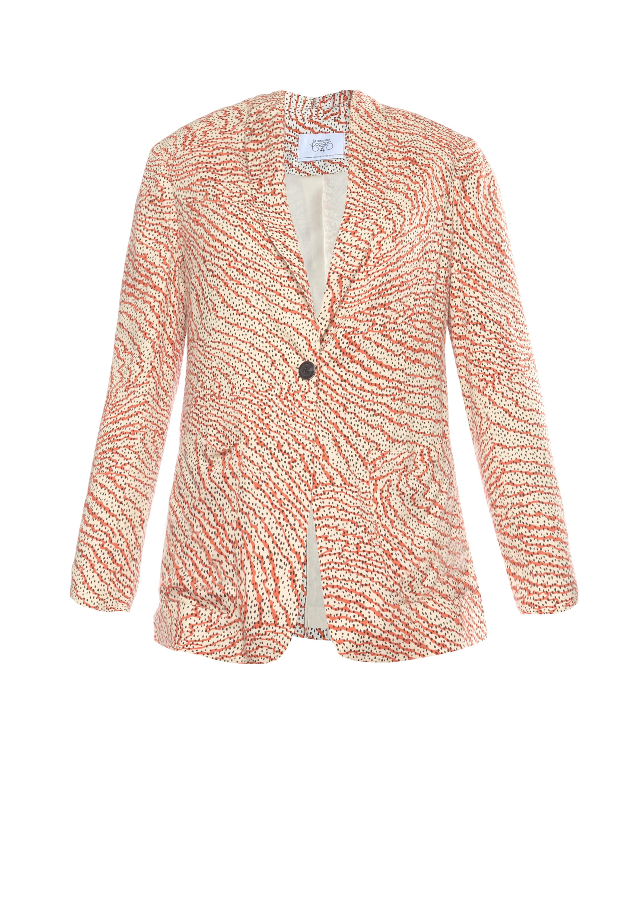 Blazer Le Temps Des Cerises en orange : devant