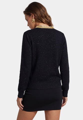 faina Knit Cardigan in Black