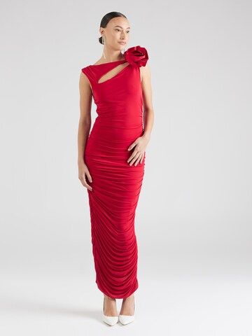 Karen Millen - Vestido de noche en rojo: frente