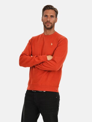 Sweat-shirt U.S. POLO ASSN. en marron : devant