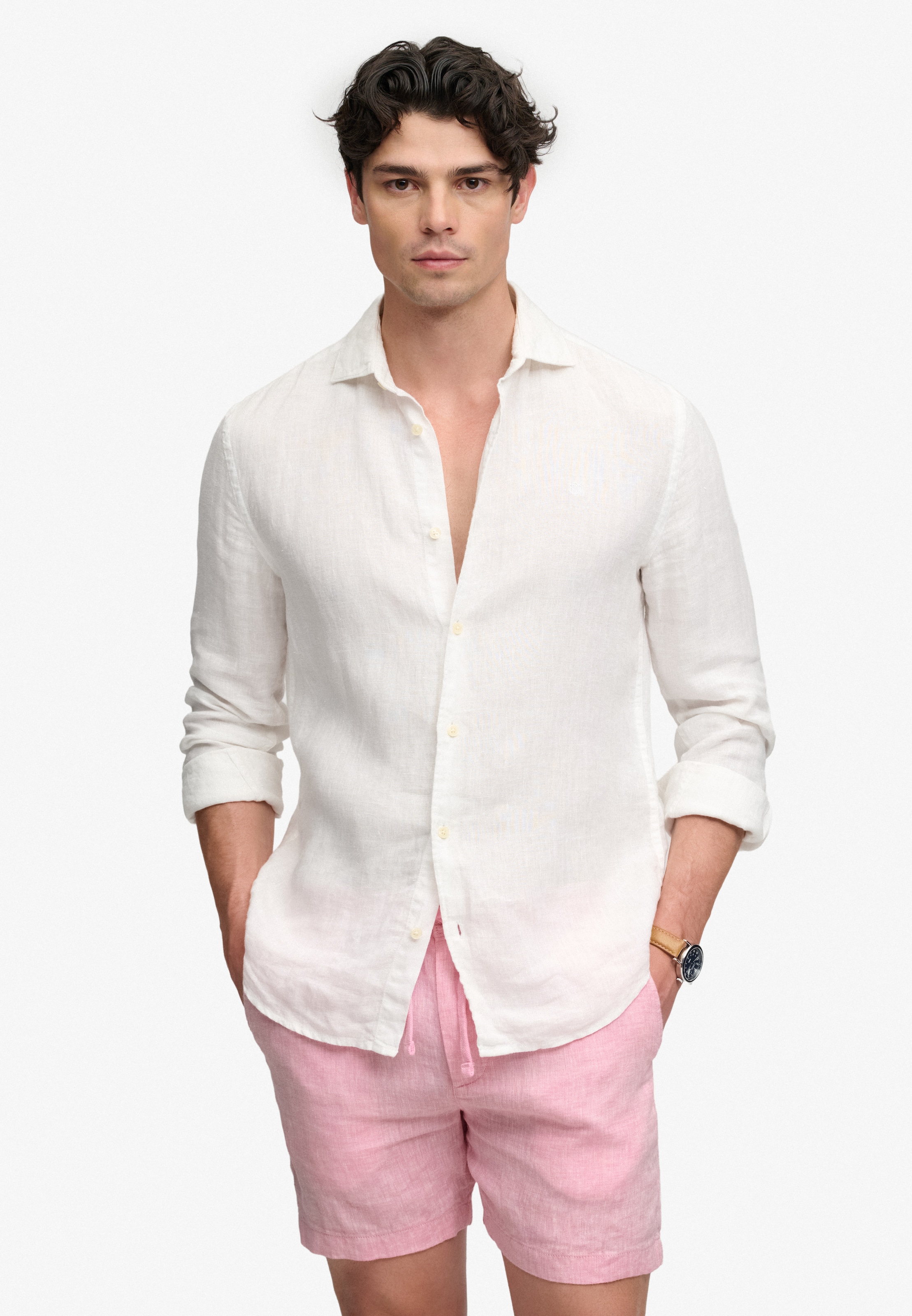 Superdry & Co Regular Broek 'Merchant Store' in Roze