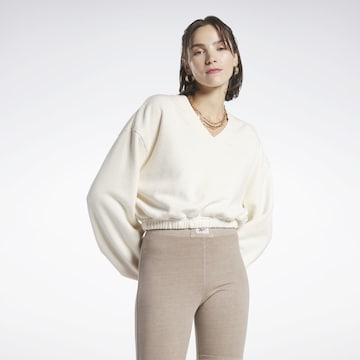 Reebok Sweatshirt i vit: framsida
