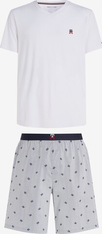 Tommy Hilfiger Underwear Short Pajamas in White: front