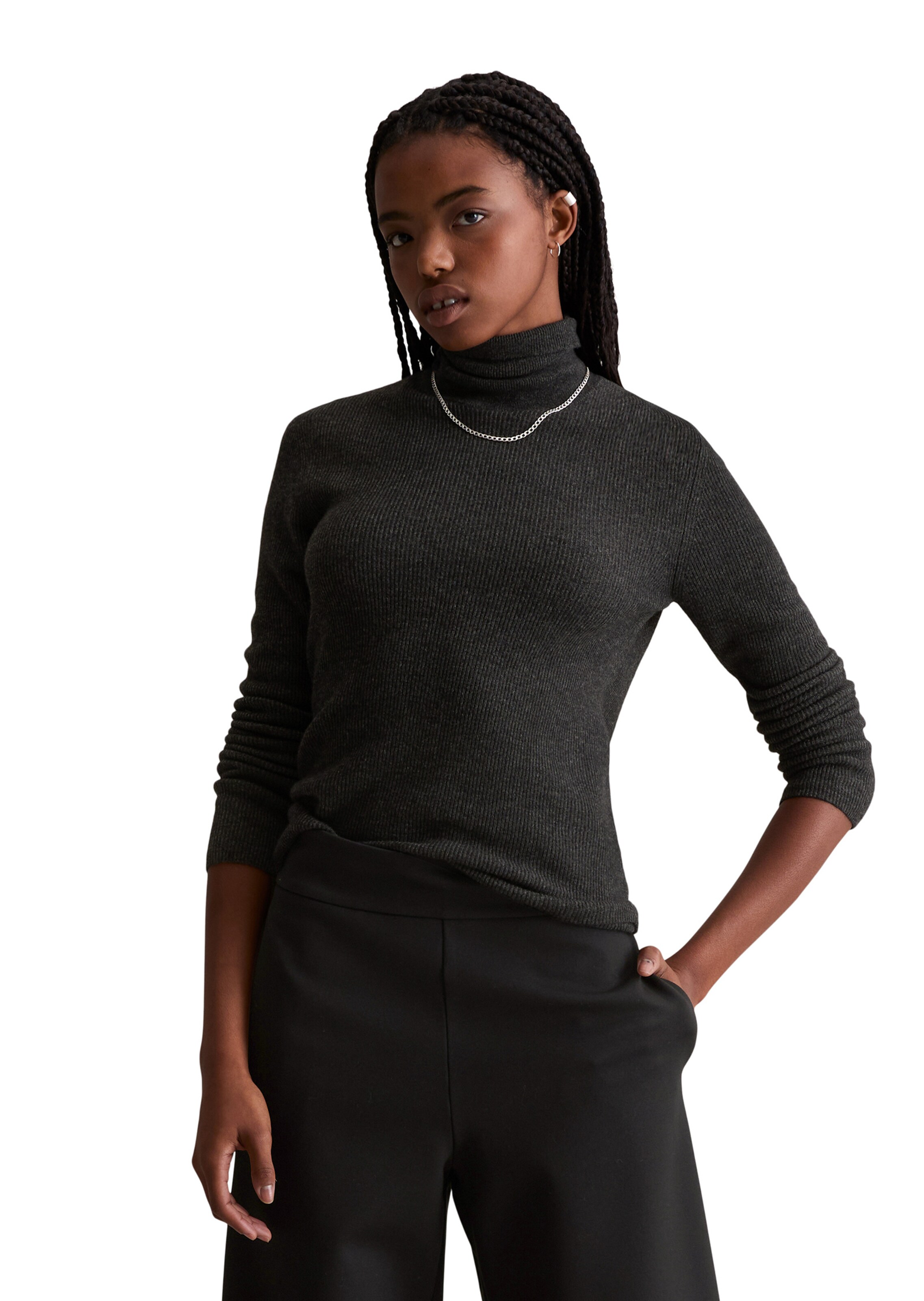 Marc O'Polo DENIM Sweater in Grey: front