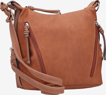 TOM TAILOR Handbag 'Caia' in Brown