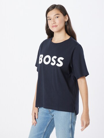 T-shirt 'Etey' BOSS Orange en bleu : devant