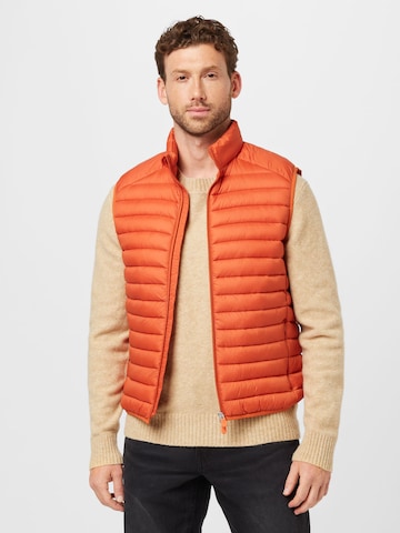 SAVE THE DUCK Vest 'Adam' in Orange: front