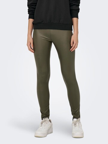 ONLY Regular Leggings 'COOL' in Green: front