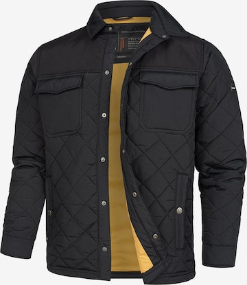 INDICODE JEANS Between-season jacket 'Dome' in Black: front