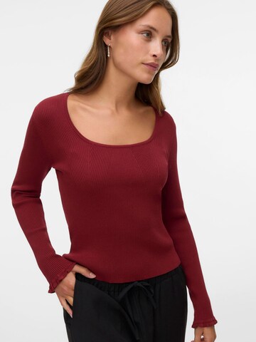 VERO MODA Trui 'VMWONDER' in Rood