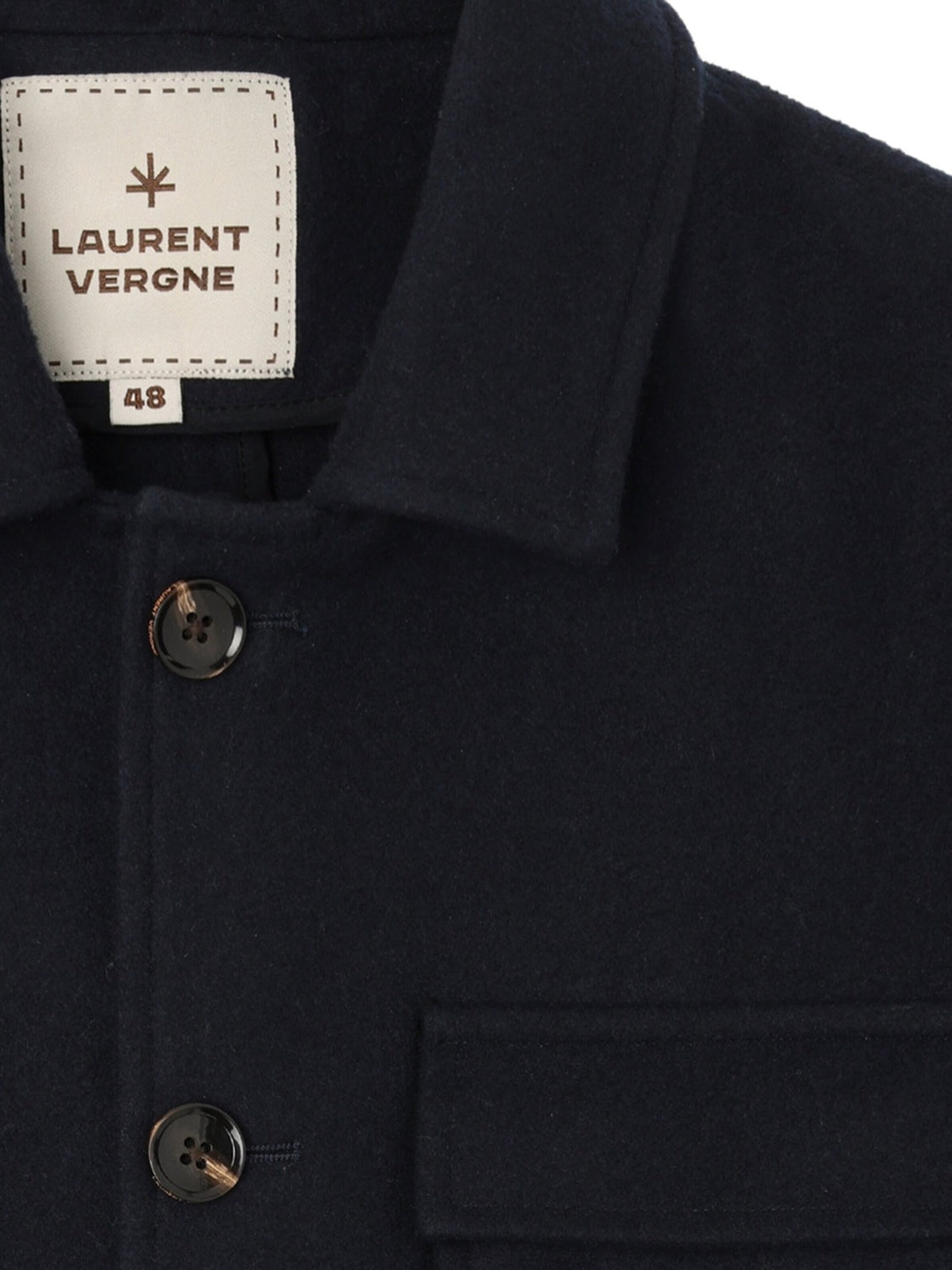 Laurent Vergne Tussenjas 'Blois - Jacket 4-pocket' in Blauw